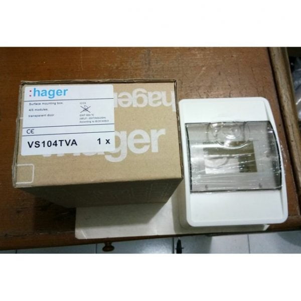 BOX MCB 4 GROUP OUTBOW VS104TVA HAGER